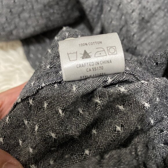 Frank & Oak Men's Button Up Shirt Textured XXL Gray Red - Picture 12 of 12